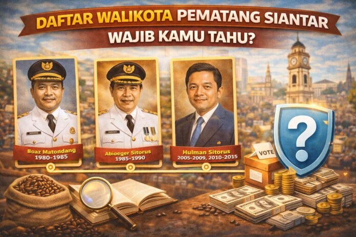 Daftar Walikota Pematang Siantar, Wajib Kamu Tahu?