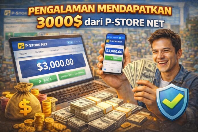 Pengalaman Mendapatkan 3000$ dari P-Store Net