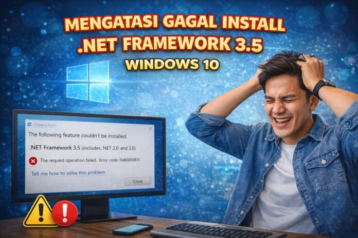 Mengatasi Gagal Install Net Framework 3.5 Windows 10