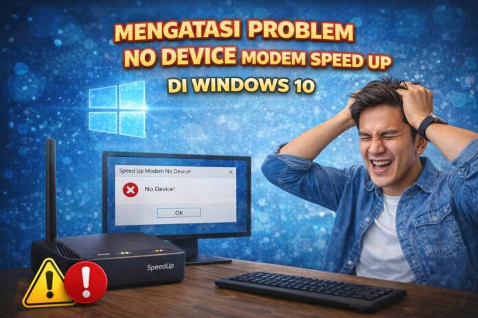 Mengatasi Problem No Device Modem Speed Up di Windows 10 Mengatasi Problem No Device Modem Speed Up di Windows 10