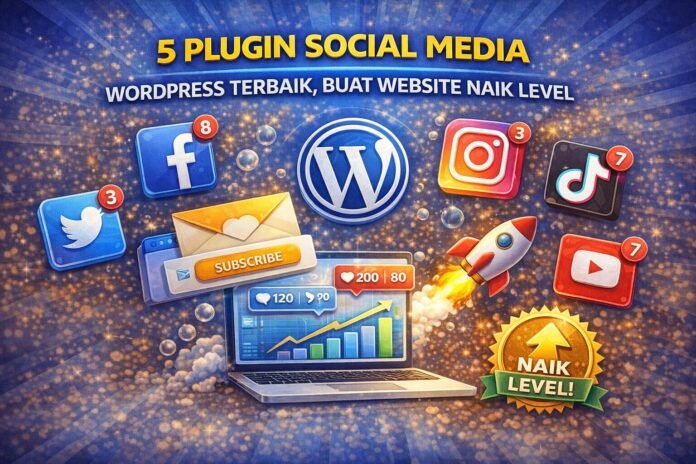 5 Plugin Social Media WordPress Website Naik Level 5 Plugin Social Media WordPress Terbaik, Buat Website Naik Level