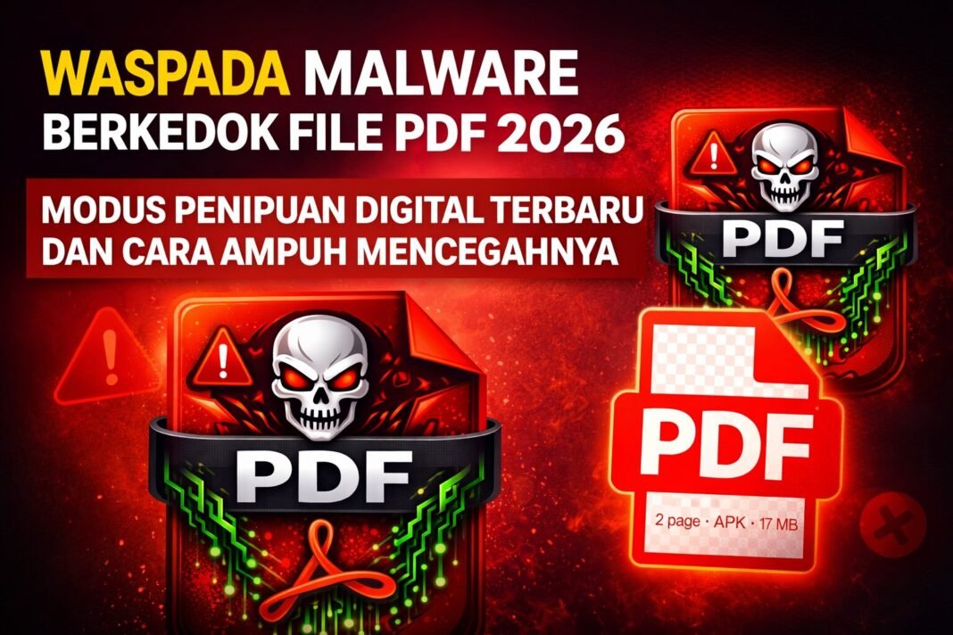 Waspada malware PDF berkedok Waspada Malware Berkedok File PDF 2026: Modus Penipuan Digital Terbaru dan Cara Ampuh Mencegahnya
