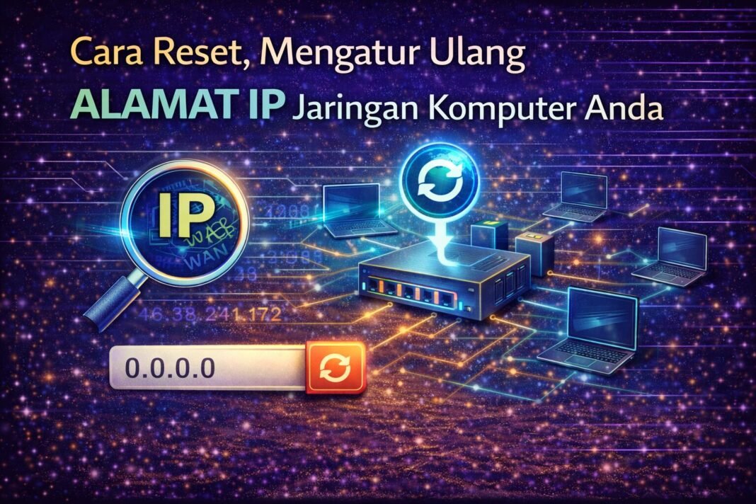 Cara Reset, Mengatur Ulang Alamat IP Jaringan Komputer Cara Reset, Mengatur Ulang Alamat IP Jaringan Komputer Anda