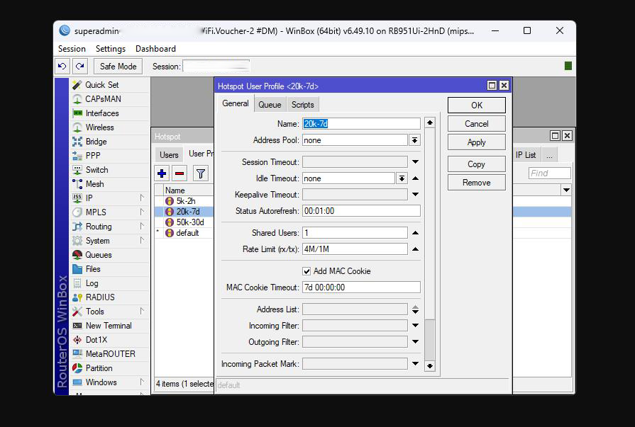 Setting Mikrotik Agar User Hotspot Tidak Sering Minta Login Page