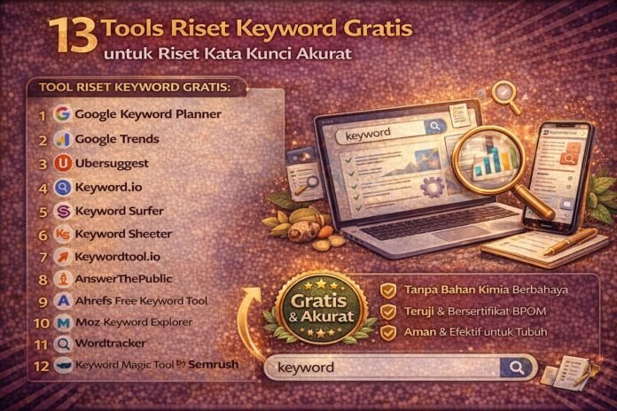 13 Tools Riset Keyword Gratis untuk Riset Kata Kunci Akurat
