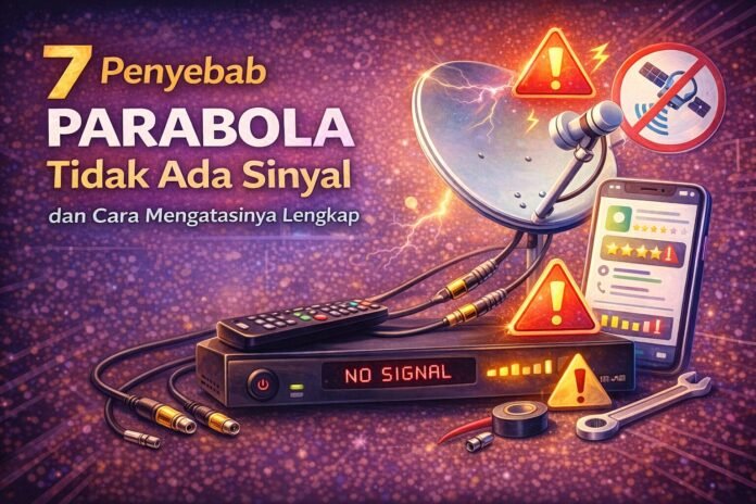 7 Penyebab Parabola Tidak Ada Sinyal 7 Penyebab Parabola Tidak Ada Sinyal dan Cara Mengatasinya Lengkap