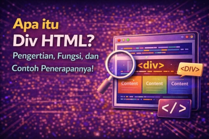 Apa itu Div HTML Pengertian, Fungsi, dan Contoh Penerapannya!
