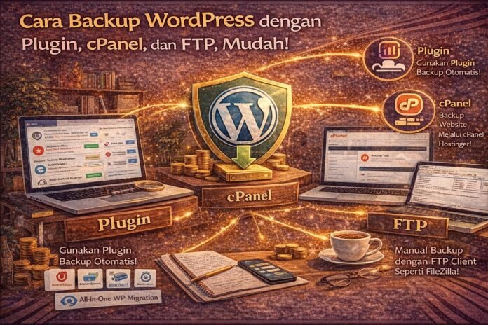 Cara Backup WordPress dengan Plugin, cPanel, dan FTP, Mudah!
