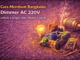 Cara Membuat Rangkaian Dimmer AC 220V untuk Lampu dan Motor Listrik