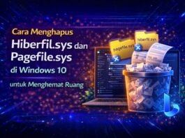Cara Menghapus Hiberfil.sys dan Pagefile.sys di Windows 10 untuk Menghemat Ruang