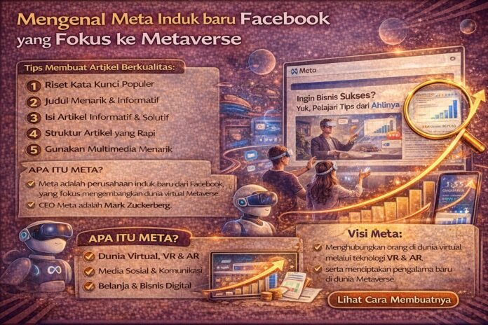 Mengenal Meta Induk baru Facebook yang Fokus ke Metaverse
