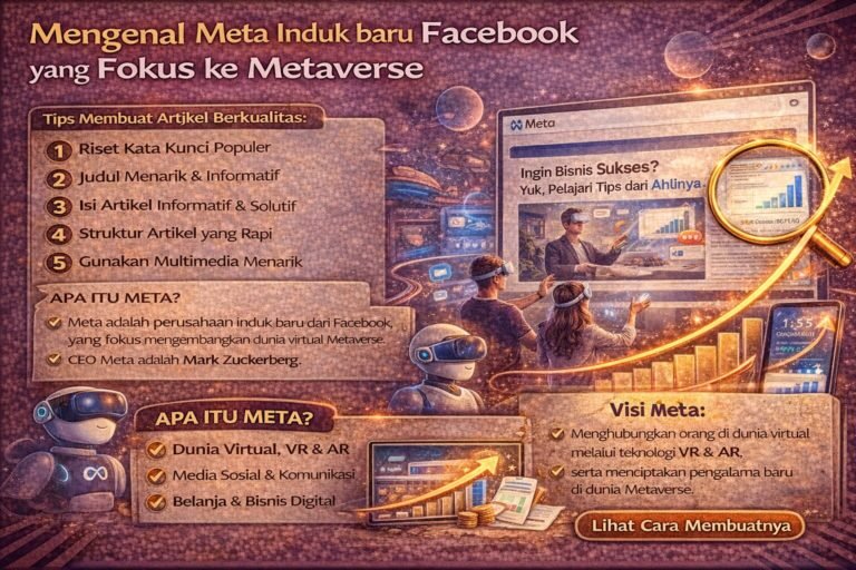 Mengenal Meta Induk baru Facebook yang Fokus ke Metaverse