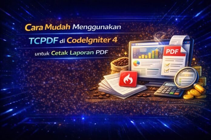 Cara Mudah Menggunakan TCPDF di CodeIgniter 4 untuk Cetak Laporan PDF