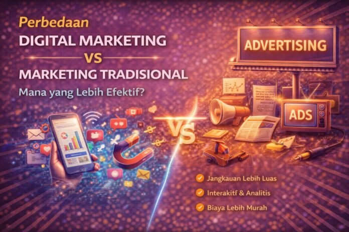 Perbedaan Digital Marketing vs Marketing Tradisional: Mana yang Lebih Efektif?