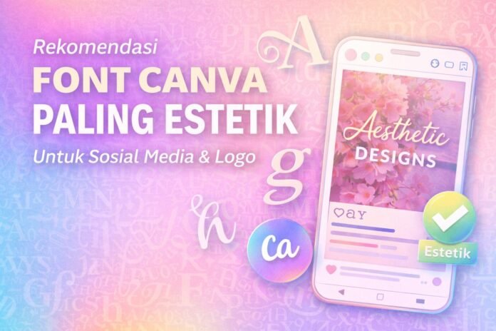 Rekomendasi Font Canva Paling Estetik Rekomendasi Font Canva Paling Estetik, Cocok untuk Desain Sosial Media & Logo