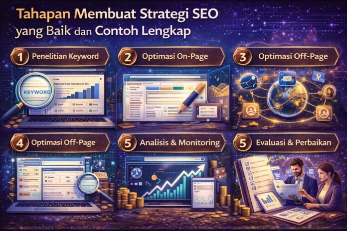 Tahapan Membuat Strategi SEO Lengkap Tahapan Membuat Strategi SEO yang Baik dan Contoh Lengkap