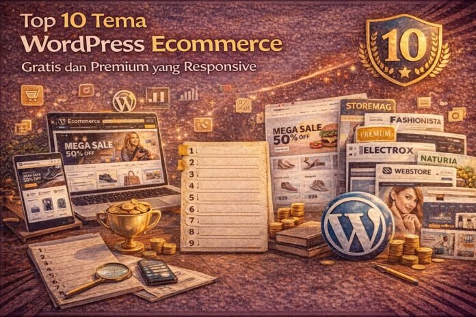Top 10 Tema WordPress Ecommerce Gratis dan Premium yang Responsive