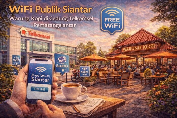 Wifi Publik Siantar, Warung Kopi di Gedung Telkomsel Pematangsiantar