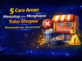 5 Cara Aman Menutup atau Menghapus Toko Shopee Permanen dan Sementara