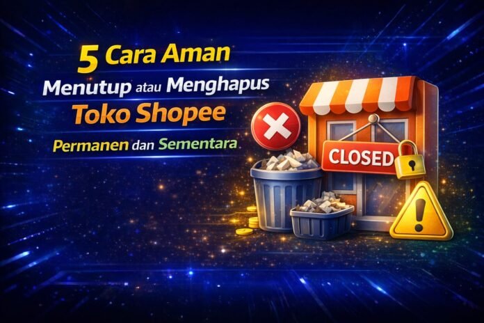 5 Cara Aman Menutup atau Menghapus Toko Shopee Permanen dan Sementara