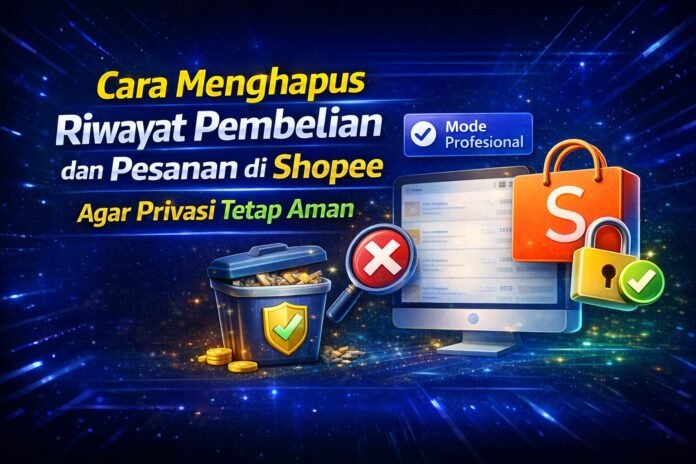Cara Menghapus Riwayat Pembelian dan Pesanan di Shopee Agar Privasi Tetap Aman