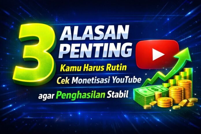 3 Alasan Penting Kamu Harus Rutin Cek Monetisasi YouTube agar Penghasilan Stabil