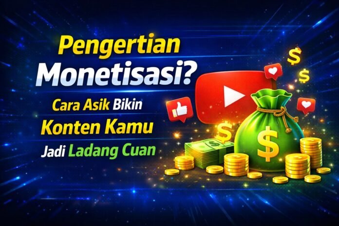Pengertian Monetisasi? Cara Asik Bikin Konten Kamu Jadi Ladang Cuan