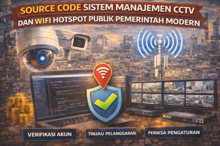 Source Code Sistem Manajemen CCTV dan Wifi Hotspot Publik Pemerintah Modern
