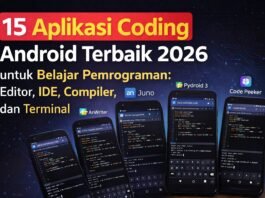 15 Aplikasi Coding Android Terbaik 2026 untuk Belajar Pemrograman Editor, IDE, Compiler, dan Terminal