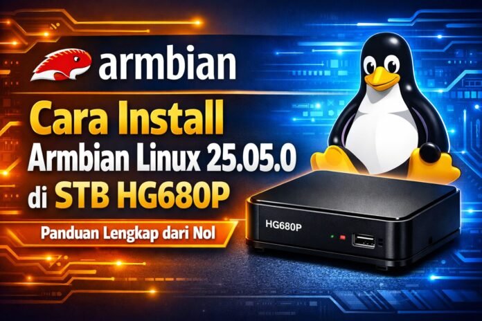 Cara Install Armbian Linux 25.05.0 di STB HG680P Cara Install Armbian Linux 25.05.0 di STB HG680P, Panduan Lengkap dari Nol