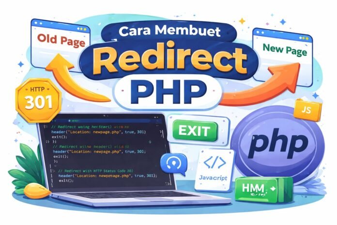 Cara Membuat Redirect PHP yang Aman: Header(), Exit(), dan Status Code 301/302/303 Lengkap