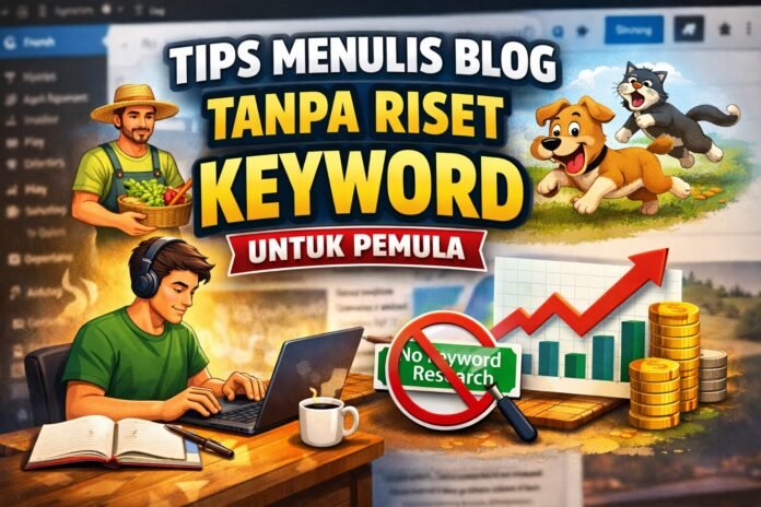 Menulis Blog Tanpa Riset Keyword Menulis Blog Tanpa Riset Keyword, Cara Cepat Pemula Konsisten dan Tetap SEO
