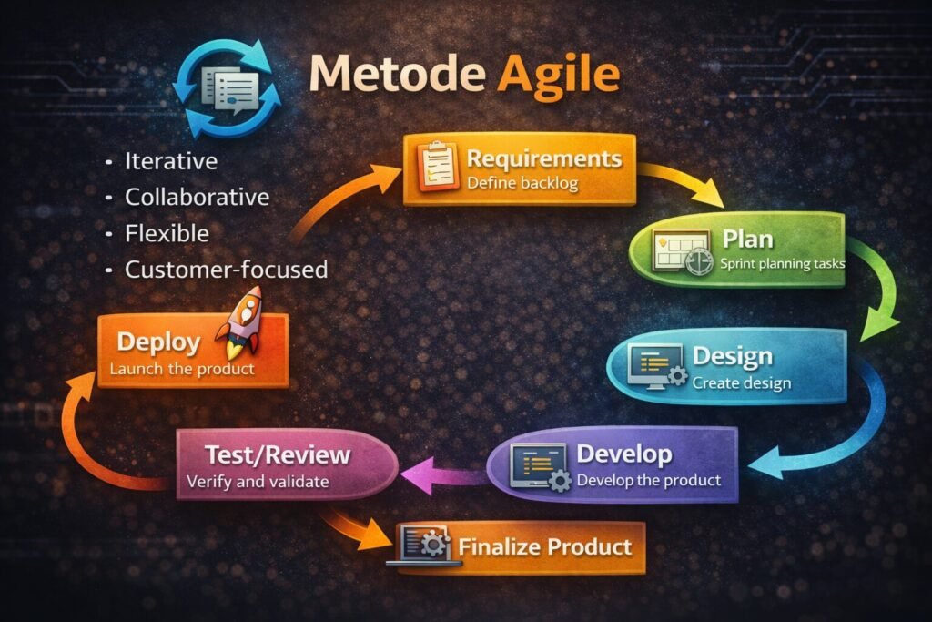 Metode SDLC dalam Pengembangan Software: Waterfall, Prototype, Agile, dan Fountain Beserta Kelebihannya