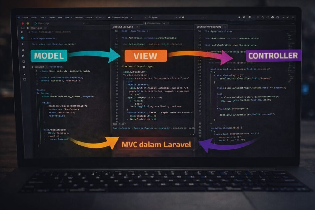 Perbedaan Model dan Controller pada Laravel: Fungsi, Tugas, dan Contoh Implementasi MVC