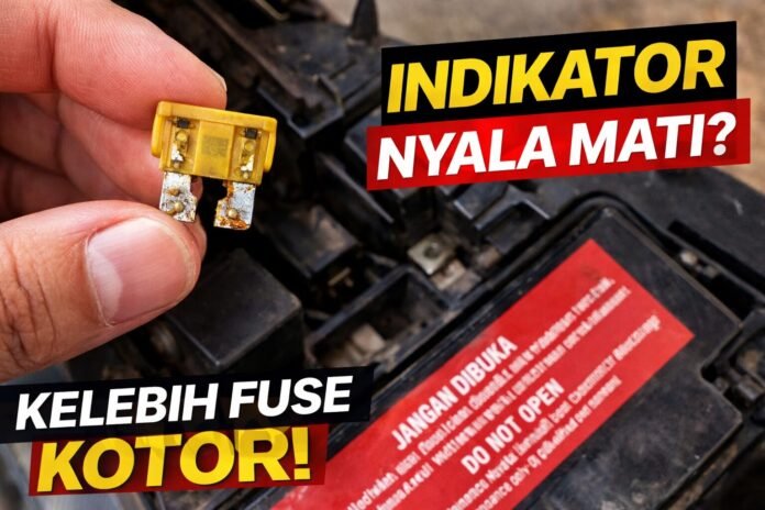 Sekering Mio Soul Bermasalah Kadang ON Kadang Mati Sekering Mio Soul Bermasalah Kadang ON Kadang Mati, Solusi Teknis Bersihkan Karat Kaki Fuse
