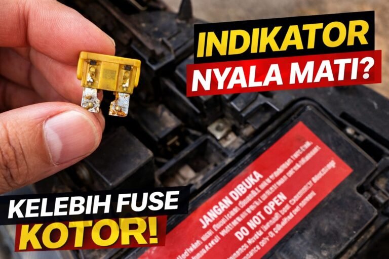 Sekering Mio Soul Bermasalah Kadang ON Kadang Mati, Solusi Teknis Bersihkan Karat Kaki Fuse