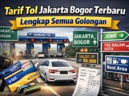 Tarif Tol Jakarta Bogor (Jabodetabek) Terbaru Lengkap Semua Golongan