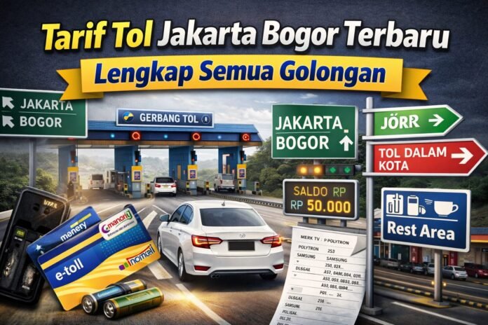 Tarif Tol Jakarta Bogor (Jabodetabek) Terbaru Lengkap Semua Golongan