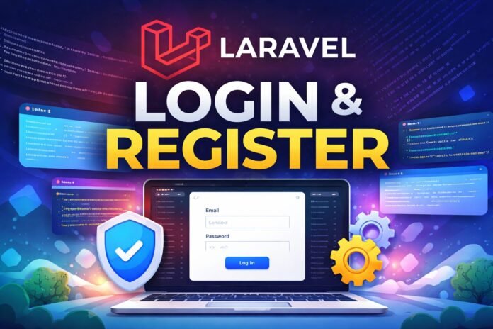 Tutorial Login Register Laravel, Sistem Auth Manual Tutorial Login Register Laravel, Sistem Auth Manual, Route, Controller, View, dan Database