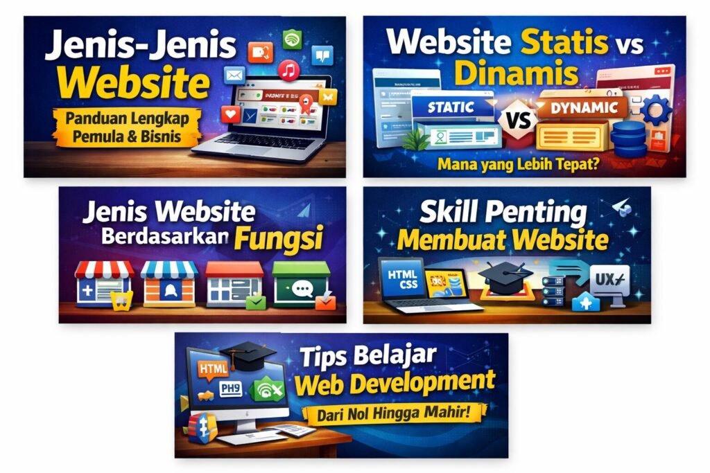 Pelajari 16 Jenis-Jenis Website dan Fungsinya