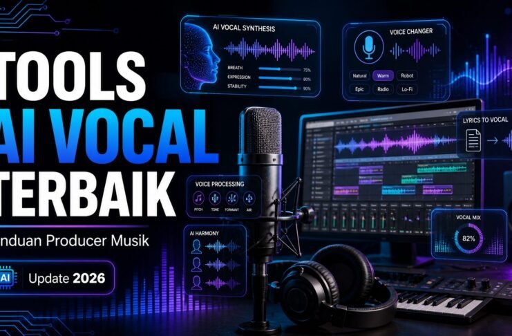10 Tools AI Vocal Terbaik untuk Produksi Musik, Cover, Demo, dan Voice Changer